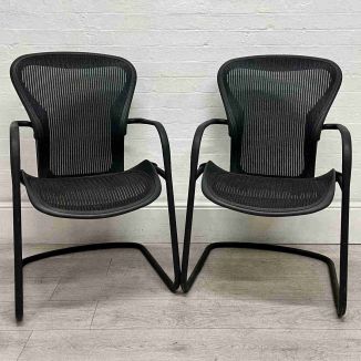 Second Hand Herman Miller Aeron Meeting Chairs - Set of 2