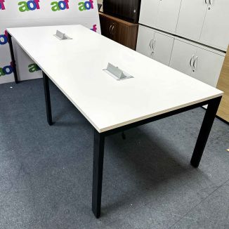 Second Hand White Meeting Room Table 