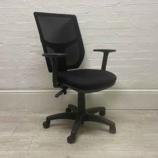 Second Hand City Mesh Back Office Chair - Black