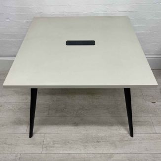 Second Hand Square Light Grey Meeting Table