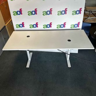 Second Hand White Height Adjustable Desk